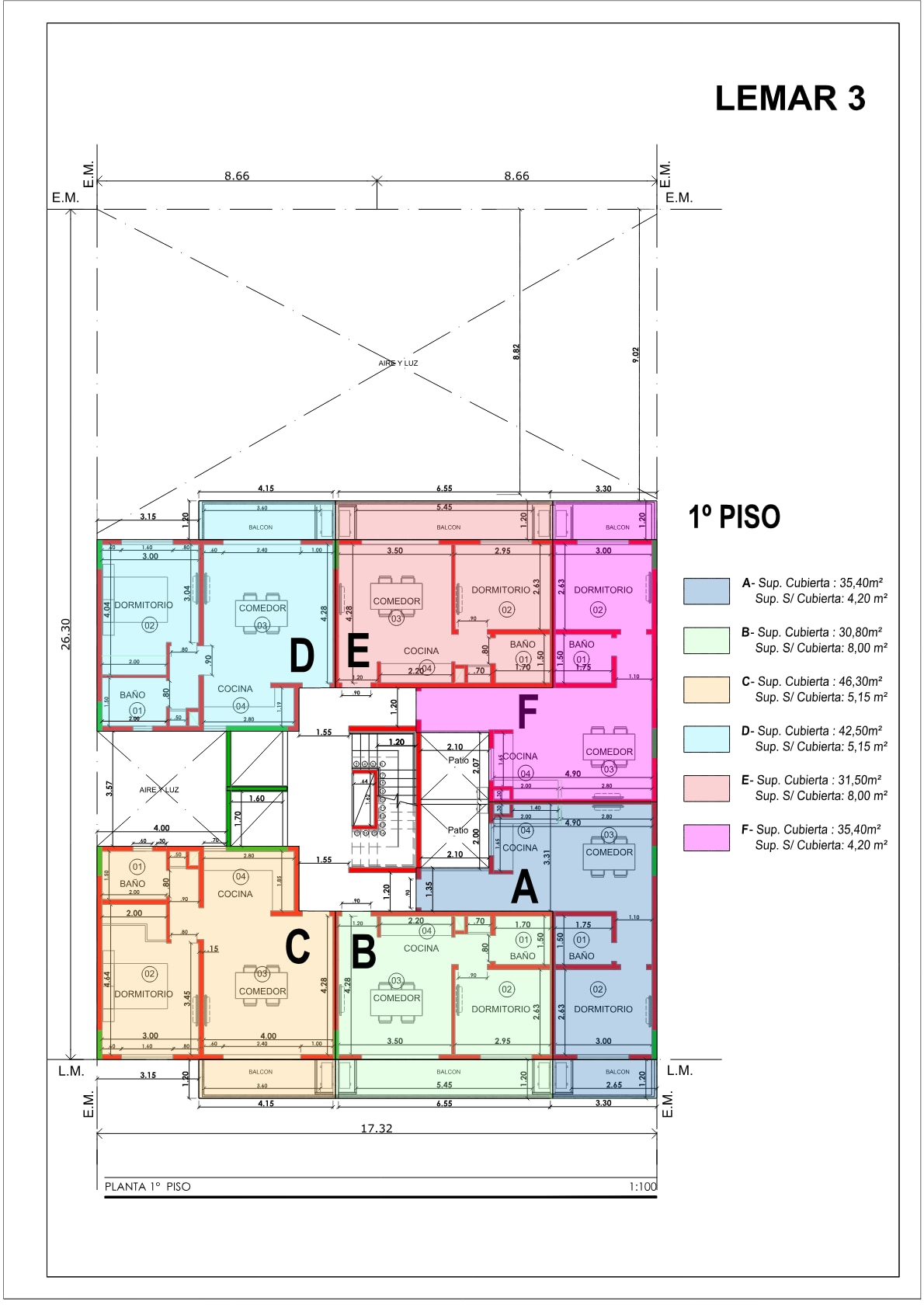 Plano original de Piso 1