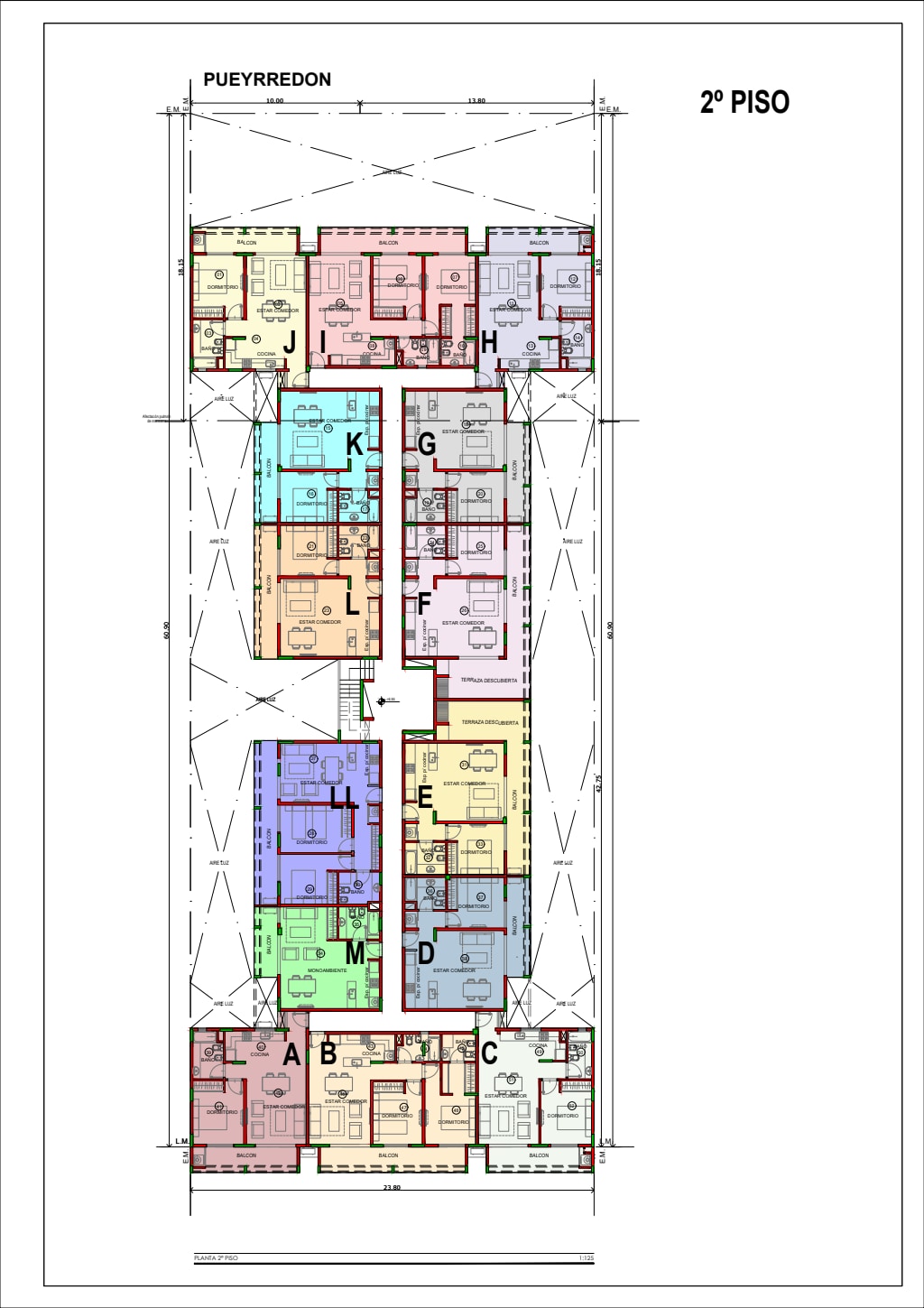 Plano original de Piso 2