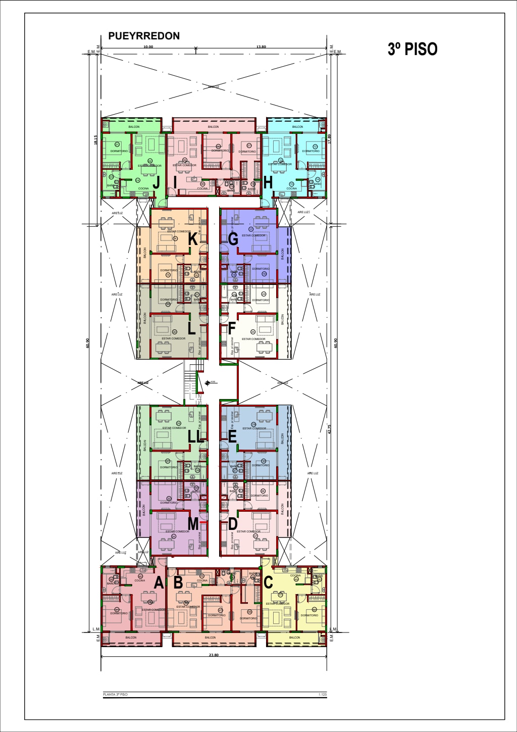 Plano original de Piso 3